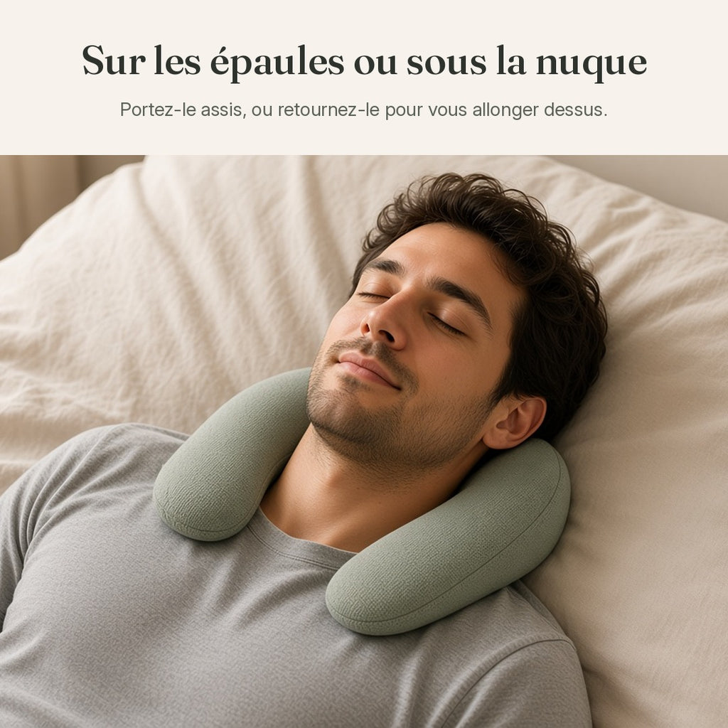 Le col lesté chauffant, avec recharge mensuelle au choix : gel et feuilles chauffantes