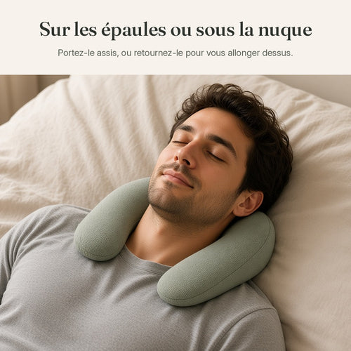 Le col lesté chauffant, avec recharge mensuelle au choix : gel et feuilles chauffantes